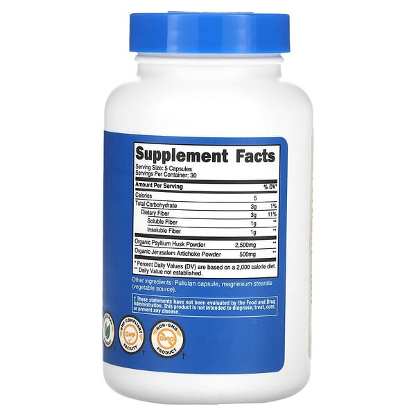 Alternative view of Nutricost, Fiber, 150 Capsules