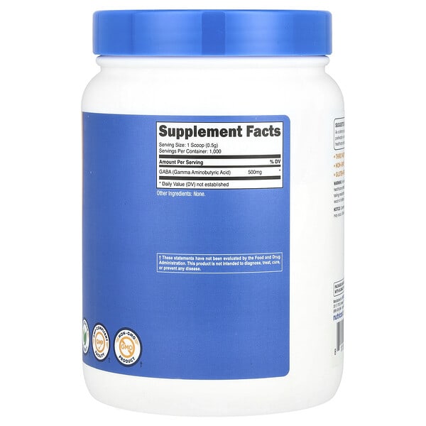 Alternative view of Nutricost, GABA, Unflavored, 17.9 oz (500 g)
