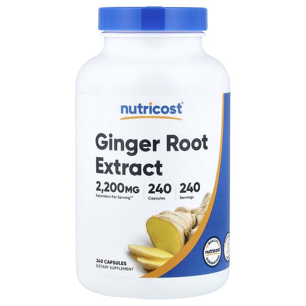Nutricost, Ginger Root Extract, 240 Capsules (550 mg per Capsule)
