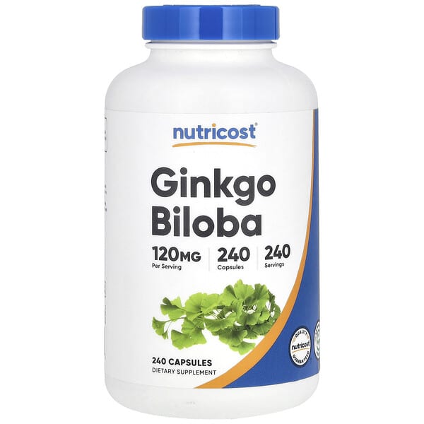 Nutricost, Ginkgo Biloba, 120 mg, 240 Capsules