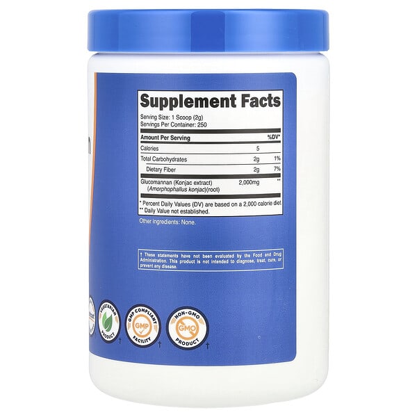 Alternative view of Nutricost, Glucomannan, Unflavored, 17.9 oz (500 g)