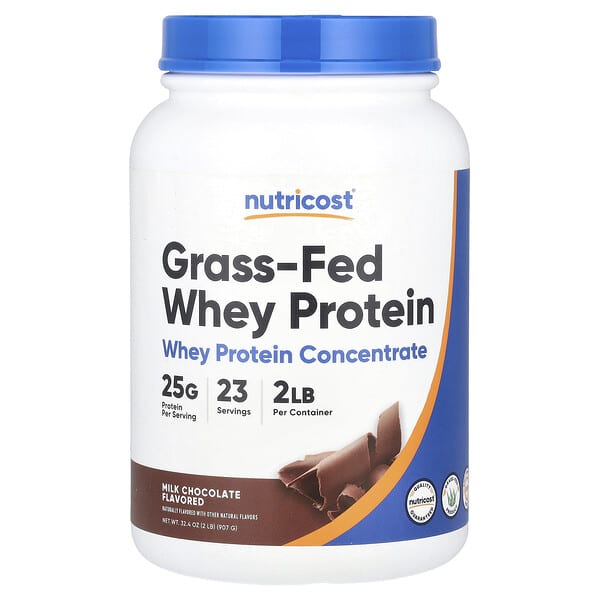Nutricost, Grass-Fed Whey Protein, Milk Chocolate , 2 lb (907 g)