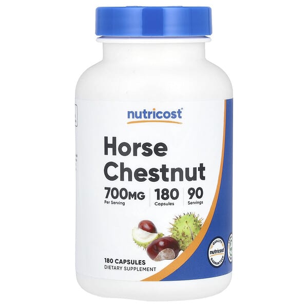 Nutricost, Horse Chestnut, 180 Capsules (350 mg per Capsule)