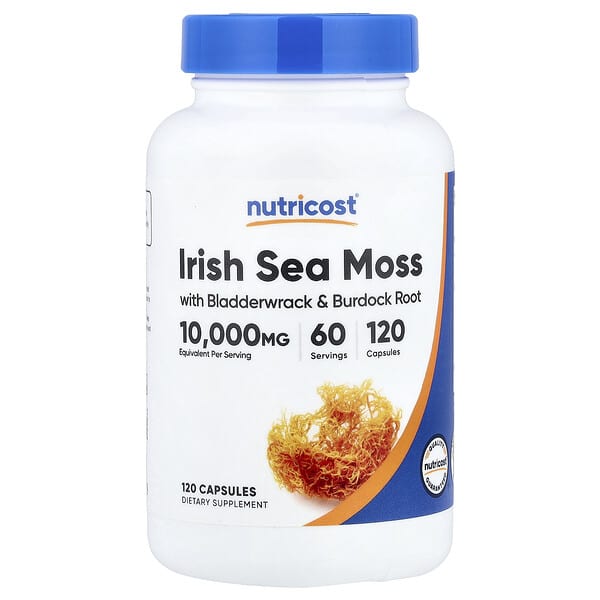 Nutricost, Irish Sea Moss, 120 Capsules 5 Nutricost, Irish Sea Moss, 120 Capsules