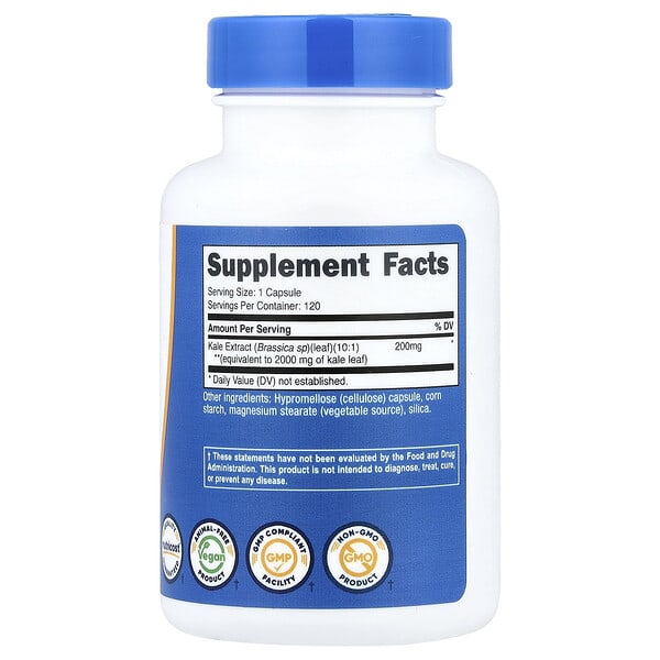 Alternative view of Nutricost, Kale, 2,000 mg, 120 Capsules