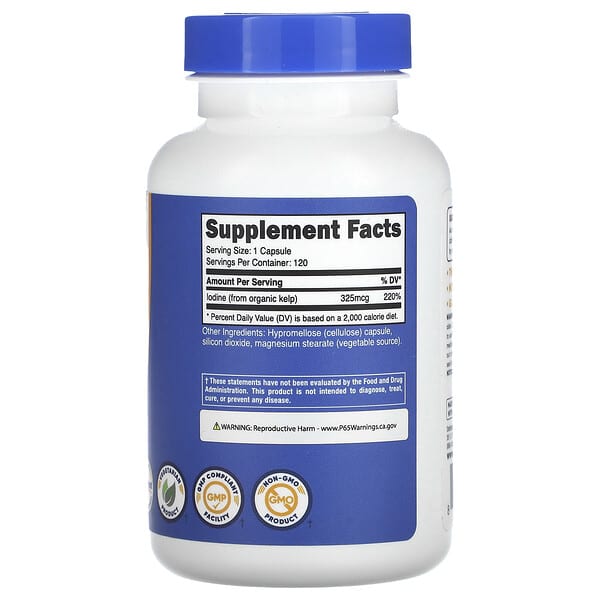 Alternative view of Nutricost, Kelp, 325 mg, 120 Capsules