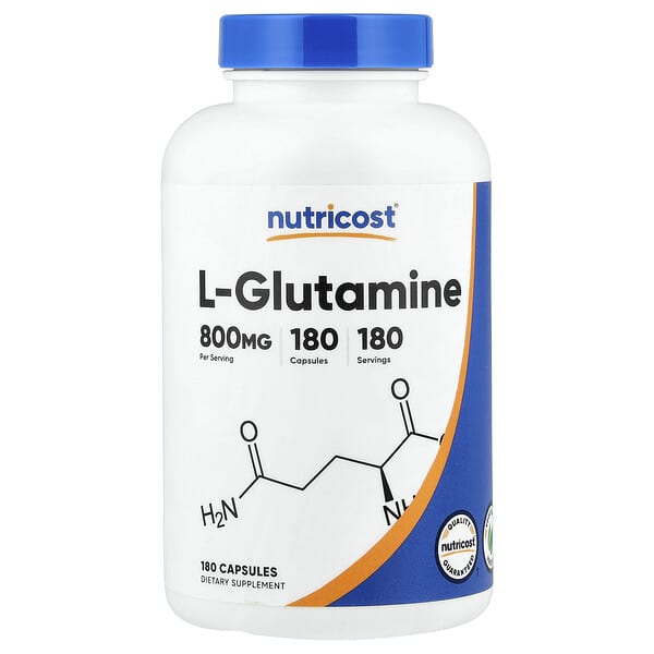 Nutricost, L-Glutamine , 180 Capsules