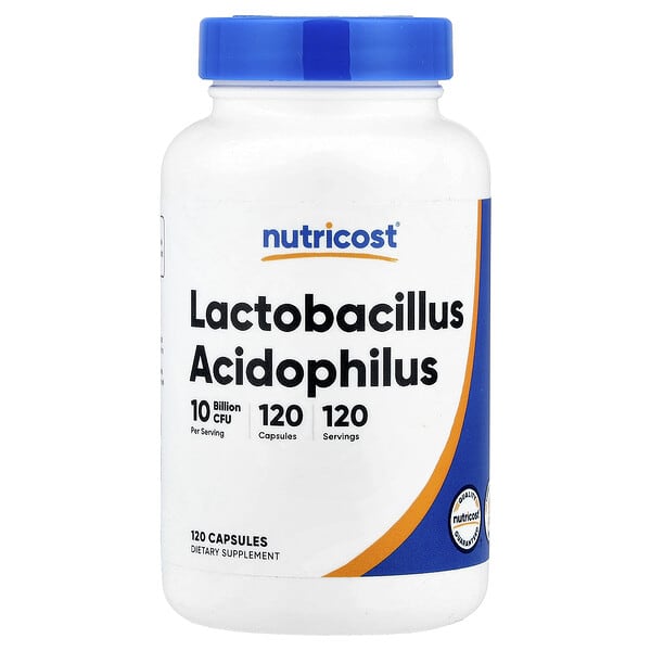 Nutricost, Lactobacillus Acidophilus, 50 mg (10 Billion CFU), 120 Capsules 3 Nutricost, Lactobacillus Acidophilus, 50 mg (10 Billion CFU), 120 Capsules