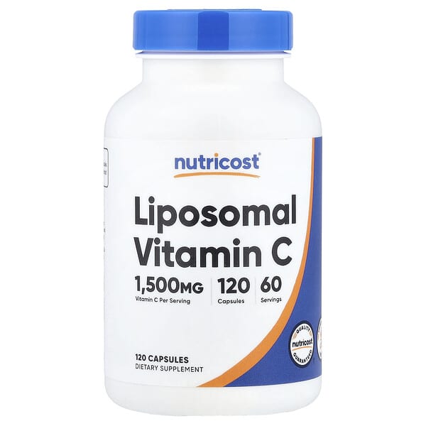 Nutricost, Liposomal Vitamin C, 120 Capsules (750 mg per Capsule)