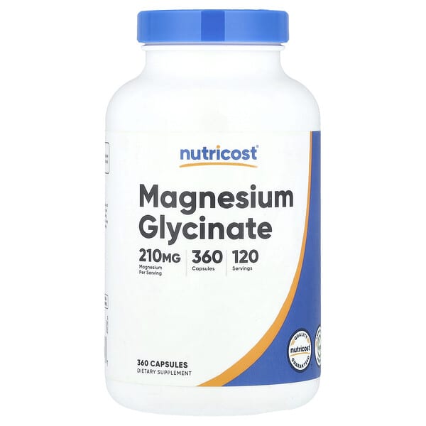 Nutricost, Magnesium Glycinate, 360 Capsules (70 mg per Capsule) 5 Nutricost, Magnesium Glycinate, 360 Capsules (70 mg per Capsule)