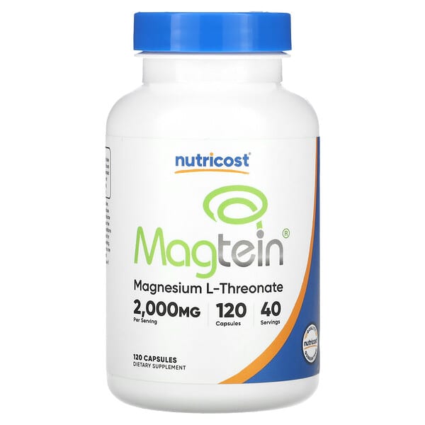 Nutricost, Magtein®, Magnesium L-Threonate, 120 Capsules (666 mg per Capsule) 2 Nutricost, Magtein®, Magnesium L-Threonate, 120 Capsules (666 mg per Capsule)