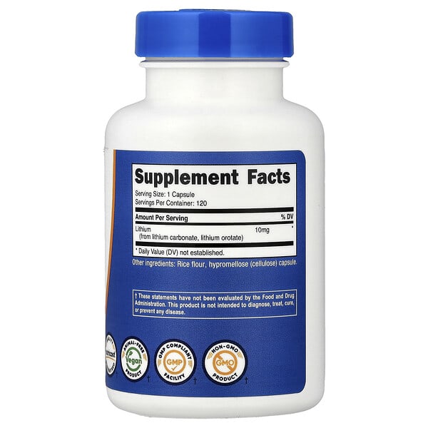 Alternative view of Nutricost, Methylated Vitamin B12 + Folate, 120 Capsules