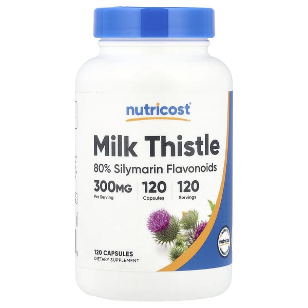 Nutricost, Milk Thistle, 300 mg, 120 Capsules