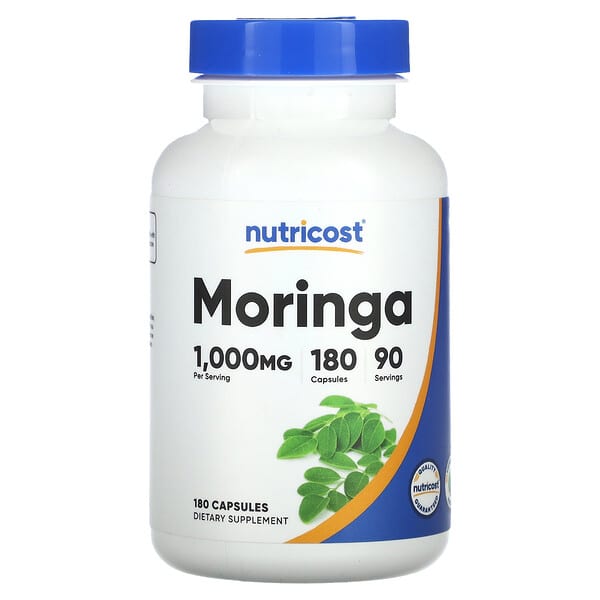 Nutricost, Moringa, 180 Capsules (500 mg per Capsule)