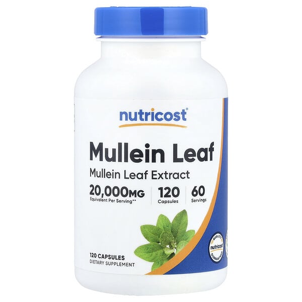 Nutricost, Mullein Leaf, 120 Capsules (500 mg per Capsule) 2 Nutricost, Mullein Leaf, 120 Capsules (500 mg per Capsule)