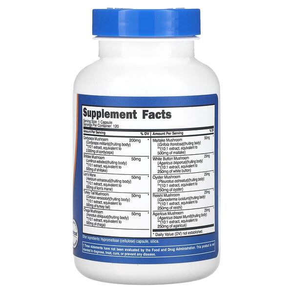 Alternative view of Nutricost, Mushroom Complex, 5,500 mg, 120 Capsules