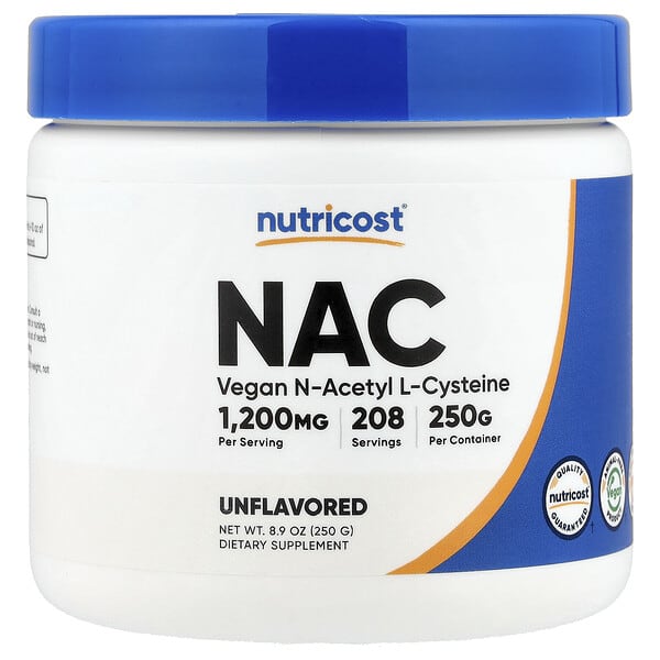 Nutricost, NAC, Unflavored , 8.9 oz (250 g)