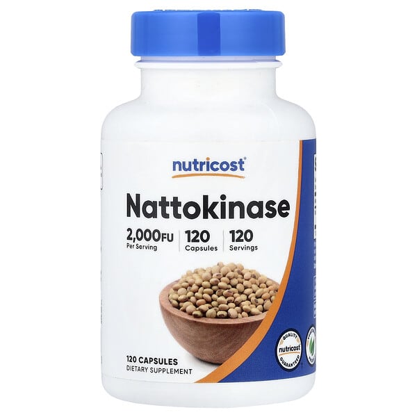 Nutricost, Nattokinase, 100 mg (2,000 FU), 120 Capsules