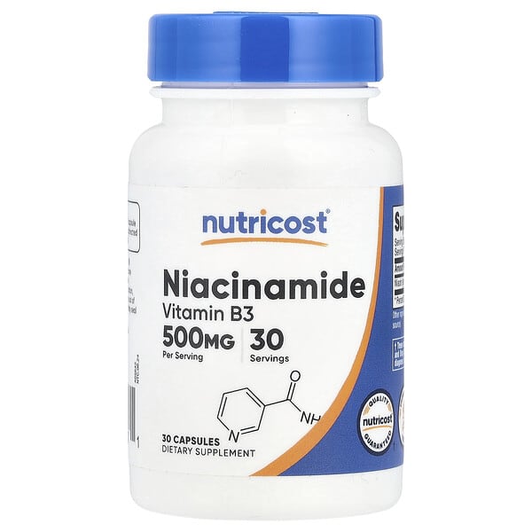 Nutricost, Niacinamide, 500 mg, 30 Capsules 4 Nutricost, Niacinamide, 500 mg, 30 Capsules