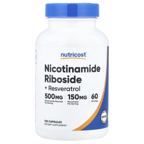 Nutricost, Nicotinamide Riboside + Resveratrol, 120 Capsules