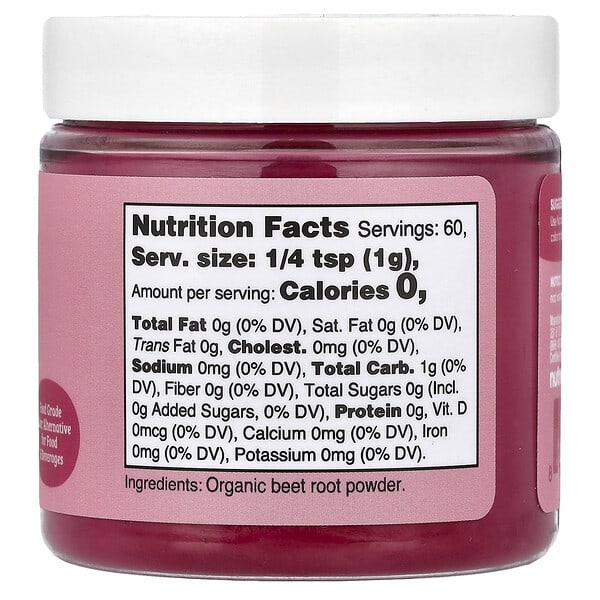 Alternative view of Nutricost, Nutricolor™, Pink Organic Beet Root, 2.1 oz (60 g)