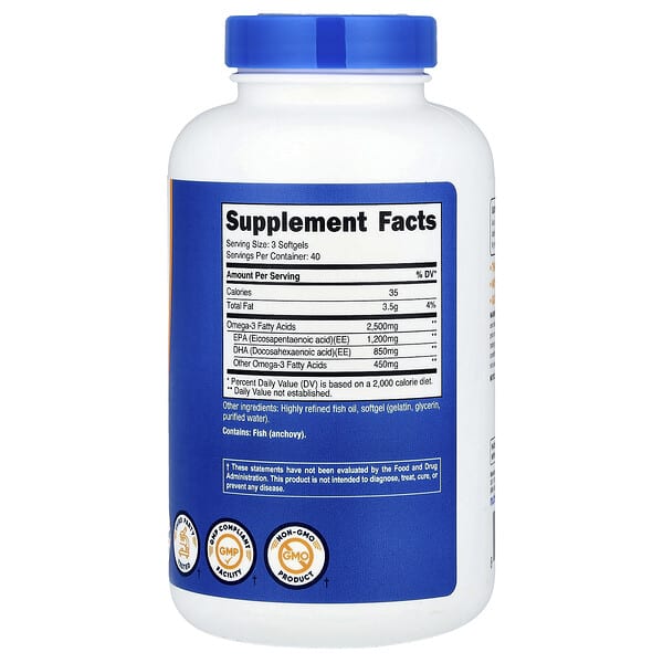 Alternative view of Nutricost, Omega-3, 120 Softgels