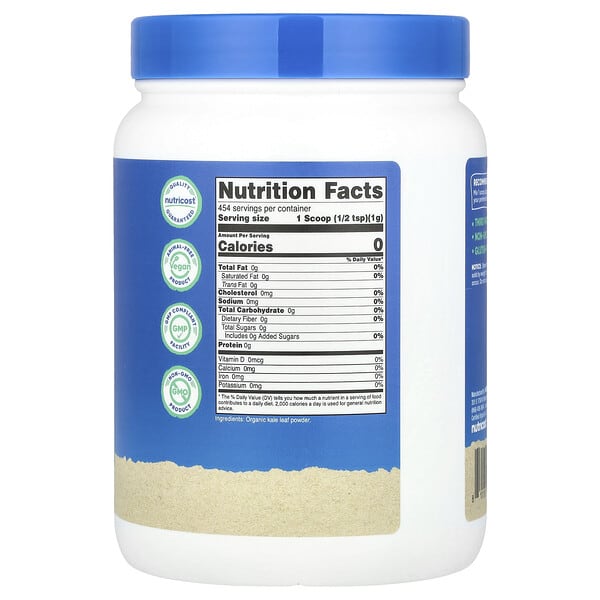 Alternative view of Nutricost, Organic Kale Powder, Unflavored, 16.2 oz (454 g)