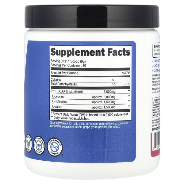 Alternative view of Nutricost, Performance, BCAA, Pomegranate Guava , 9.8 oz (273 g)