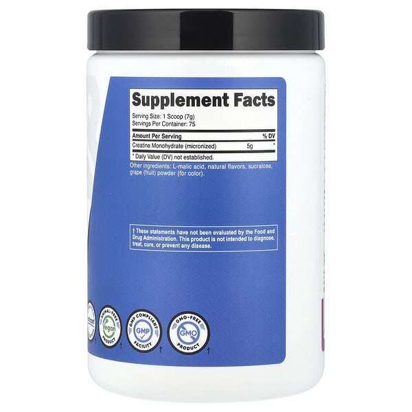 Alternative view of Nutricost, Performance, Creatine Monohydrate, Grape, 1.1 lb (500 g)