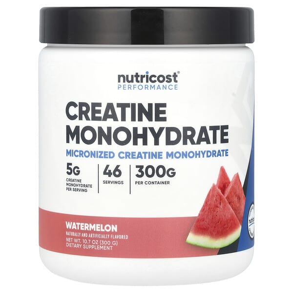 Nutricost, Performance, Creatine Monohydrate, Watermelon, 10.7 oz (300 g) 1 Nutricost, Performance, Creatine Monohydrate, Watermelon, 10.7 oz (300 g)