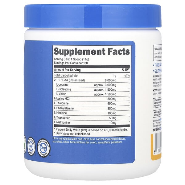 Alternative view of Nutricost, Performance, EAA Powder, Passionfruit, Orange & Guava, 11.8 oz (330 g)