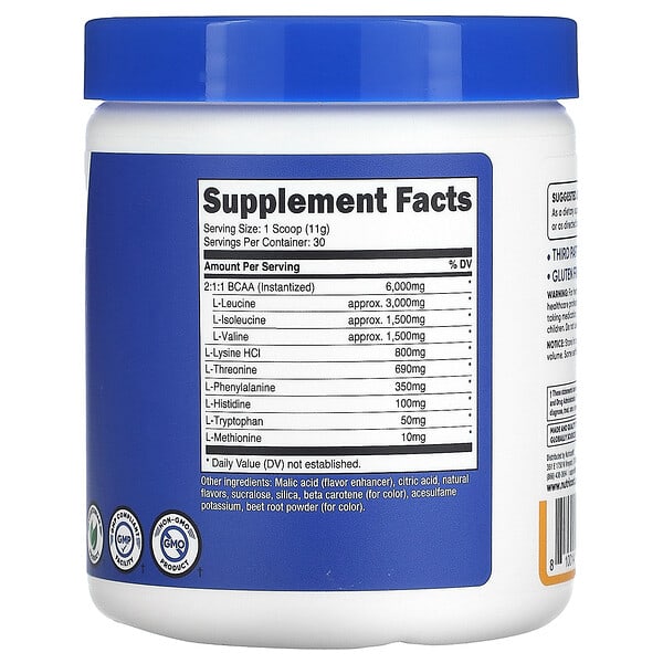 Alternative view of Nutricost, Performance, EAA Powder, Peach Mango, 11.8 oz (330 g)