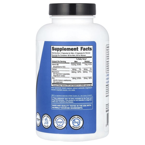 Alternative view of Nutricost, Performance, ZMA®, 180 Capsules
