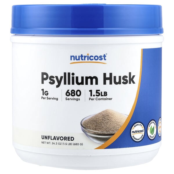 Nutricost, Psyllium Husk, Unflavored, 24.3 oz (680 g)