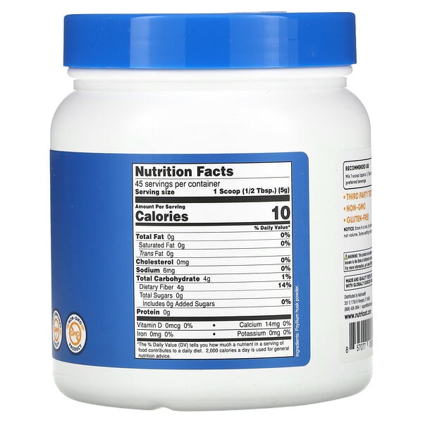 Alternative view of Nutricost, Psyllium Husk, Whole Husk, Unflavored, 8 oz (227 g)