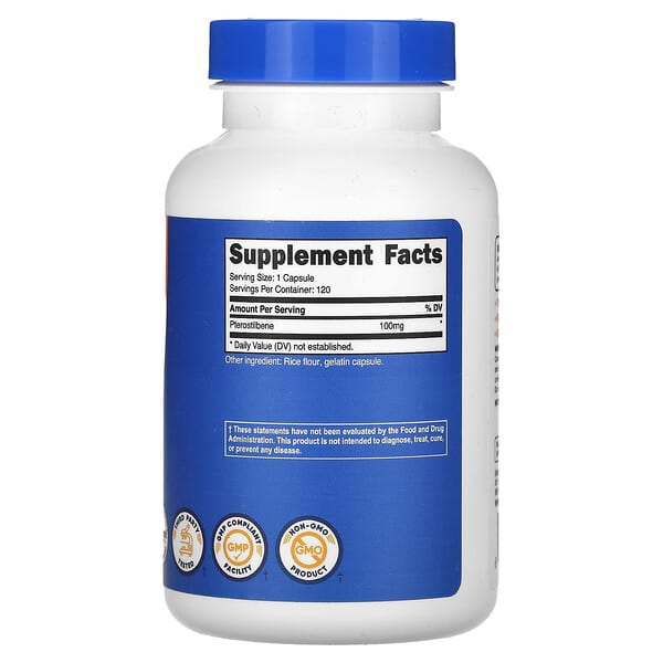 Alternative view of Nutricost, Pterostilbene, 100 mg, 120 Capsules