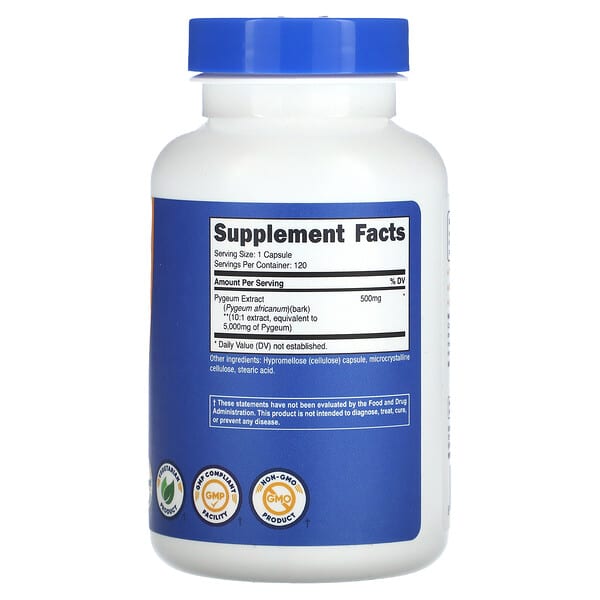 Alternative view of Nutricost, Pygeum, 5,000 mg, 120 Capsules