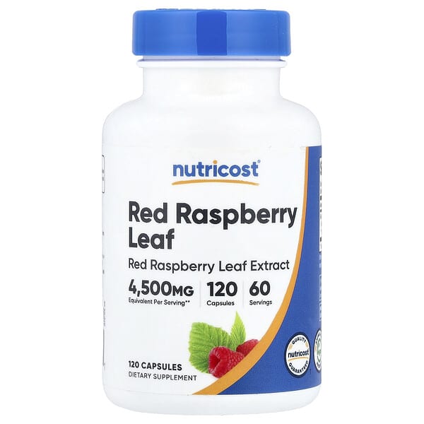 Nutricost, Red Raspberry Leaf, 120 Capsules (150 mg per Capsule)