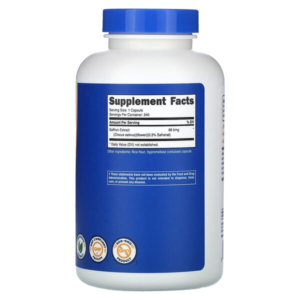 Alternative view of Nutricost, Saffron, 88.5 mg , 240 Capsules