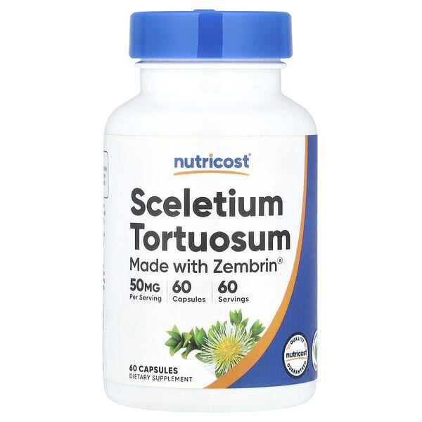 Nutricost, Sceletium Tortuosum, 50 mg , 60 Capsules 4 Nutricost, Sceletium Tortuosum, 50 mg , 60 Capsules