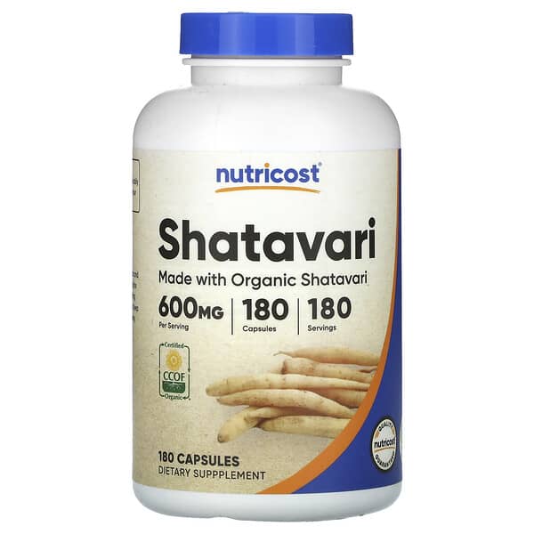 Nutricost, Shatavari, 600 mg, 180 Capsules 2 Nutricost, Shatavari, 600 mg, 180 Capsules