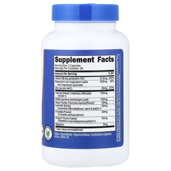 Alternative view of Nutricost, Sleep Aid Complex , 90 Capsules