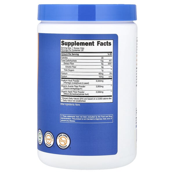 Alternative view of Nutricost, Soluble Fiber, Unflavored, 12.3 oz (345 g)