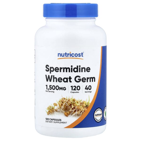 Nutricost, Spermidine Wheat Germ, 120 Capsules 3 Nutricost, Spermidine Wheat Germ, 120 Capsules