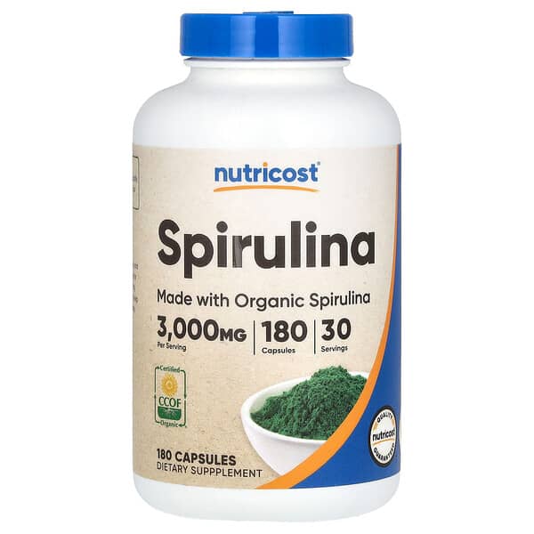 Nutricost, Spirulina, 180 Capsules (500 mg per Capsule) 2 Nutricost, Spirulina, 180 Capsules (500 mg per Capsule)