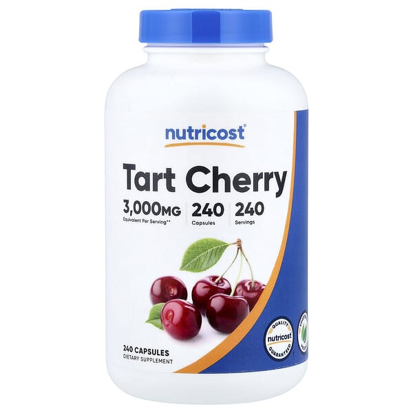 Nutricost, Tart Cherry, 240 Capsules (300 mg per Capsule)