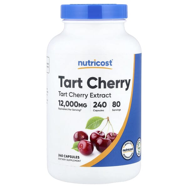 Nutricost, Tart Cherry, 240 Capsules (400 mg per Capsule)