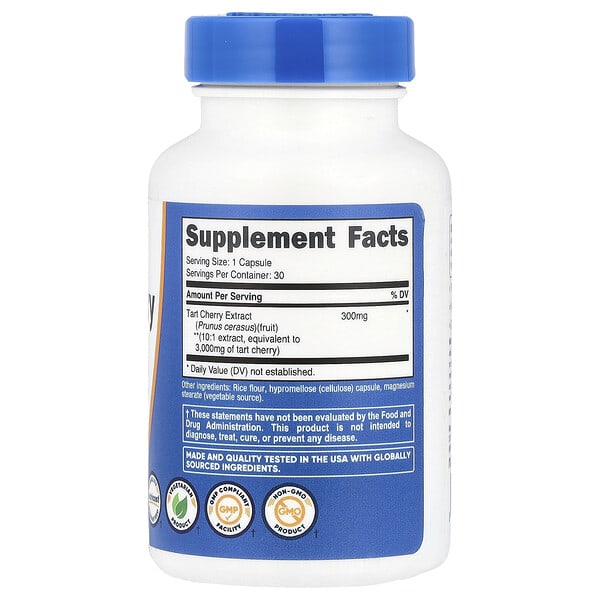 Alternative view of Nutricost, Tart Cherry, 3,000 mg, 30 Capsules