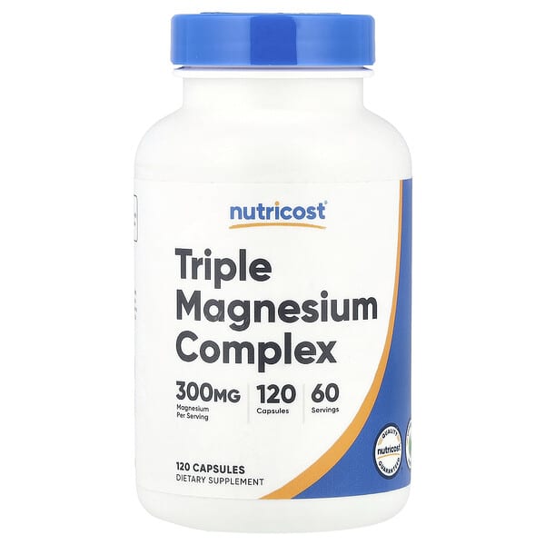 Nutricost, Triple Magnesium Complex, 120 Capsules (150 mg per Capsule)