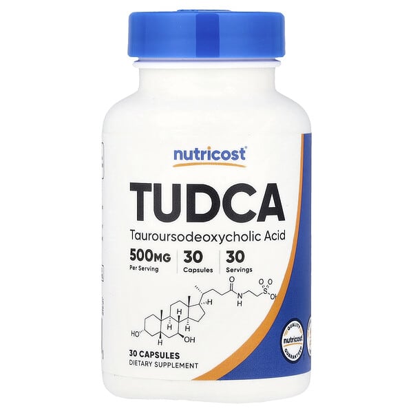 Nutricost, TUDCA, 500 mg, 30 Capsules